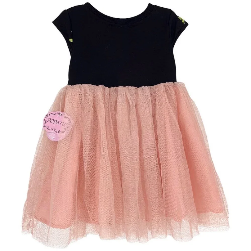 Popatu Floral Embroidery Tulle Dress NWT Size 18M
